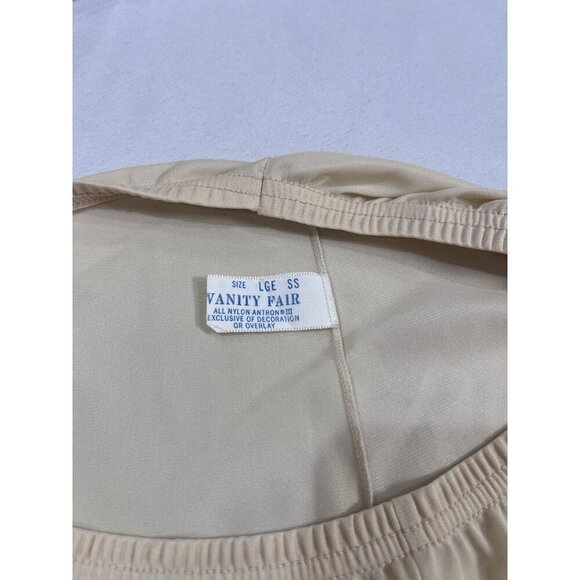 VINTAGE VANITY FAIR SIZE LARGE HALF SLIP STYLE A Line BIEGE - Picture 6 of 7